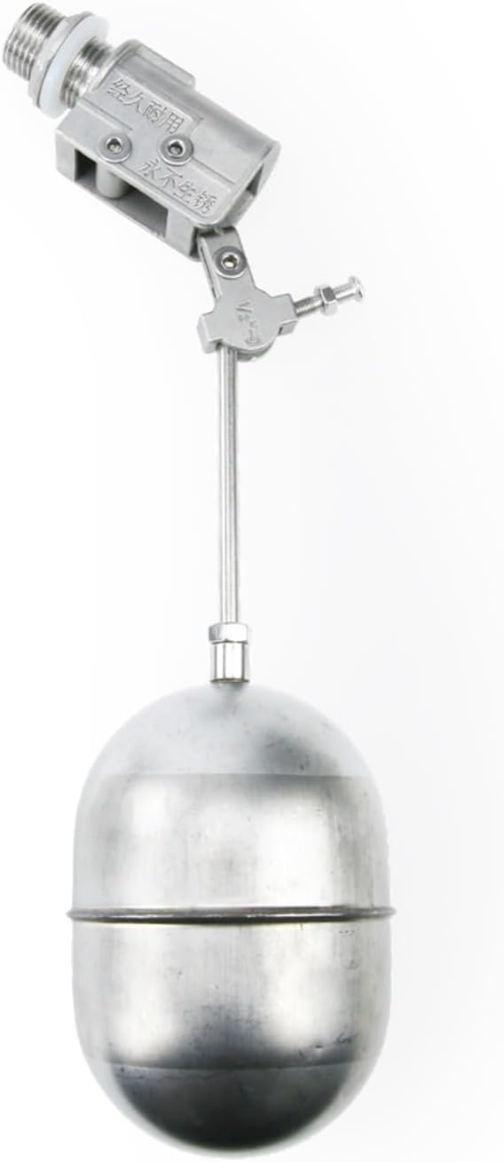 1/2" Stainless Steel 304 Water Tank Float Ball Valve DN15 High Temperature Resistance 200 Degree(Type A)