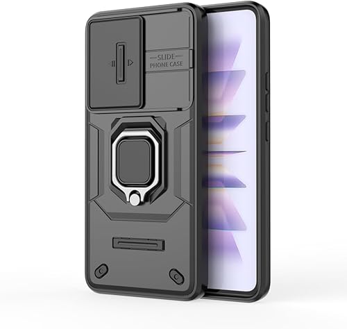 Vista 101 de Compatible con carcasa de soporte Honor 90 5G, con cubierta deslizante para lente de cámara compatible con funda Honor 90 5G REA-AN00 REA-NX9