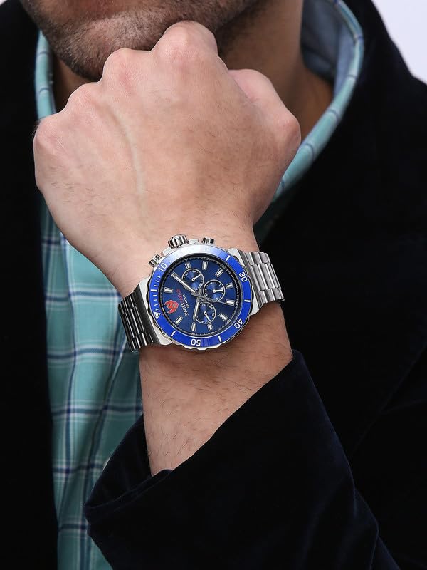 Image of Swiss Eagle Analog Stylish Watch for Men Water Resistant Fashion Watch Round Shape with 3 Hand Mechanism Wrist Watch to Compliment Your Look /Ideal Gift for Male