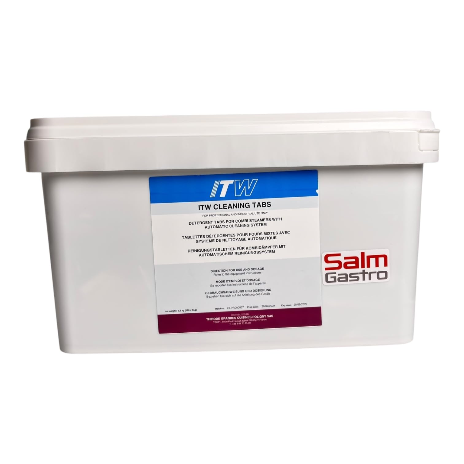 Hobart ITW Cleaning Tabs, Reinigungstabletten für Kombidämpfer mit Automatischem Reinigungssystem, Salm Gastro, 100 Stück
