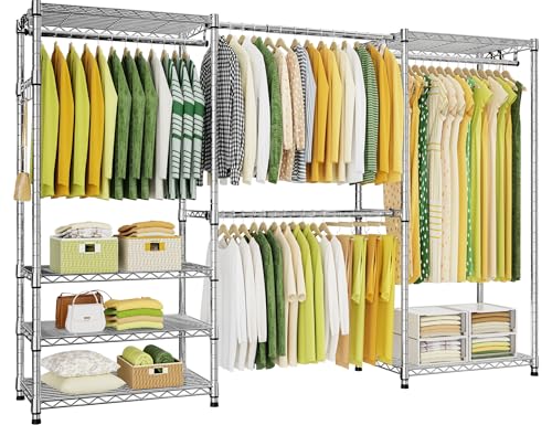 Ulif E1 Heavy Duty Closet Garment Rack, 6 Tiers Adjustable