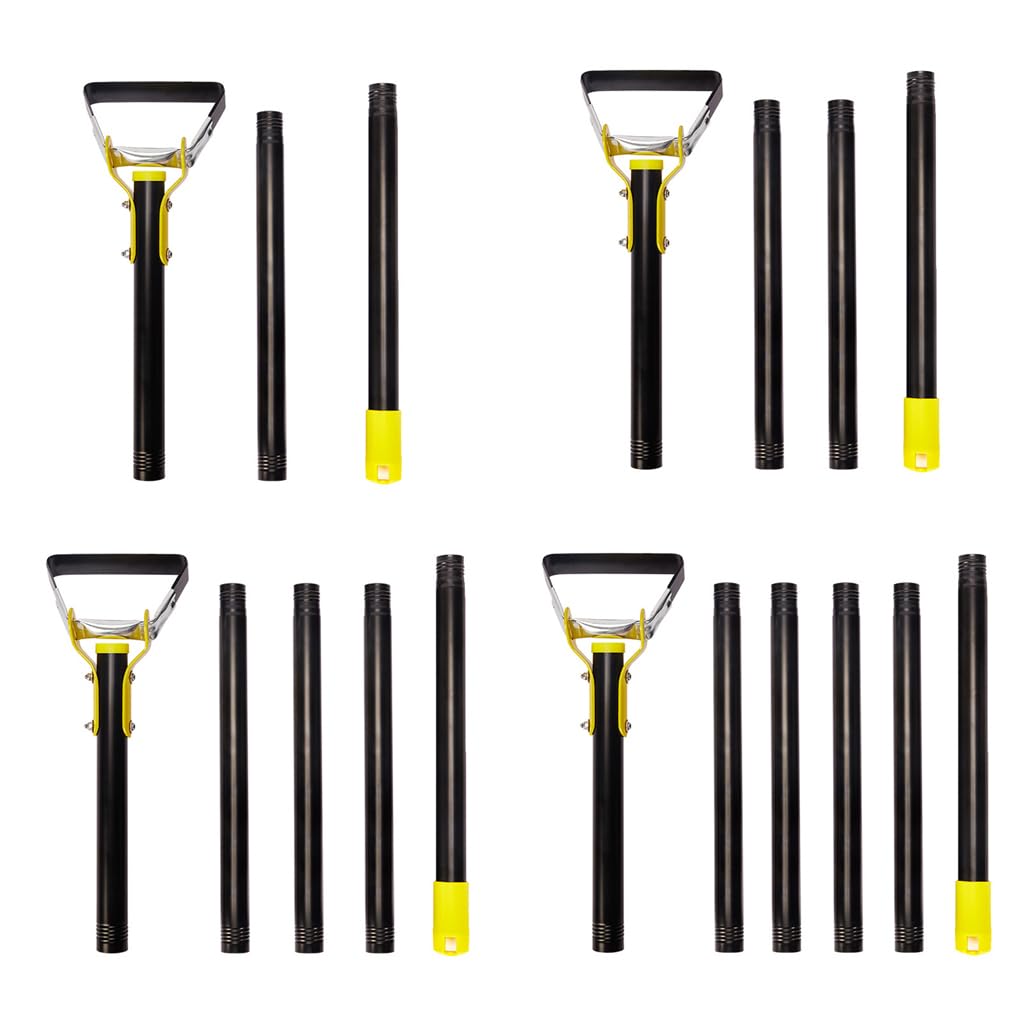 Outils de Jardin en Acier Inoxydable : houe,4 tronçons de 1.6m