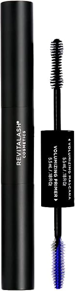 RevitaLash Cosmetics, Double-Ended Volume Set, Eyelash Primer & Mascara, Hypoallergenic & Cruelty Free