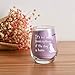 MASGALACC It's not really drinking alone if the dog is home stemless wine glass, 15 oz Perfect gifts for Women Men