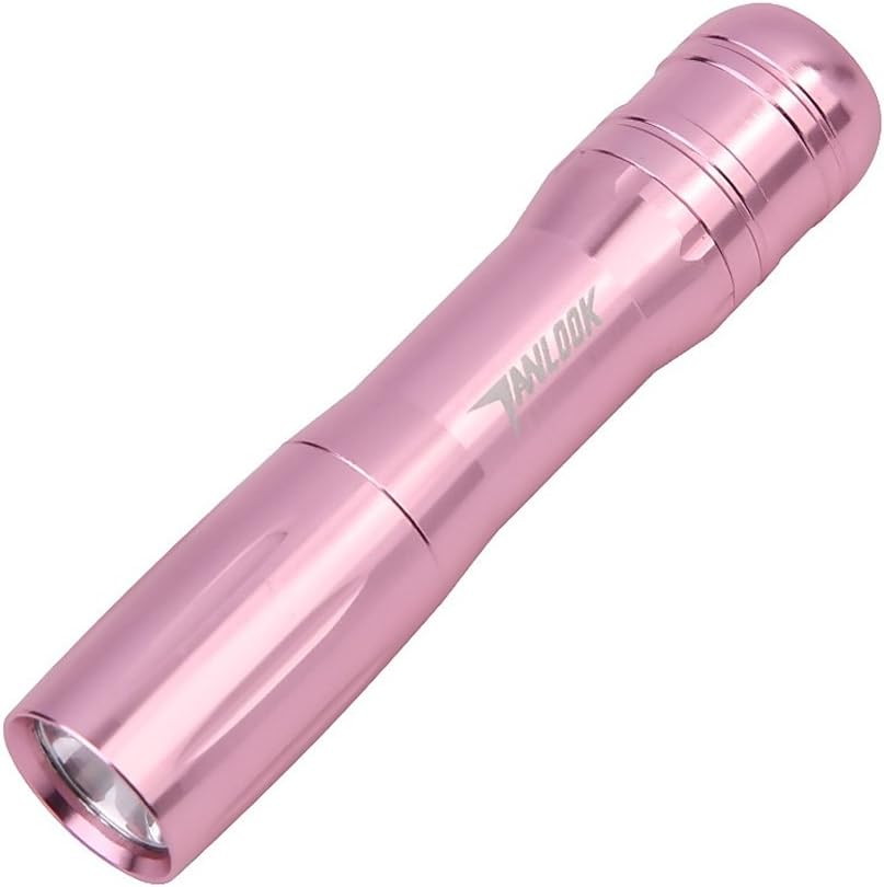 WasonD 365nm Fluorescer Detector Flashlight Portable Handheld UV Black Light Flashlight for Cosmetics/Baby Stuff/Counterfeit Banknotes- AA Battery (NOT included) (Pink gold)