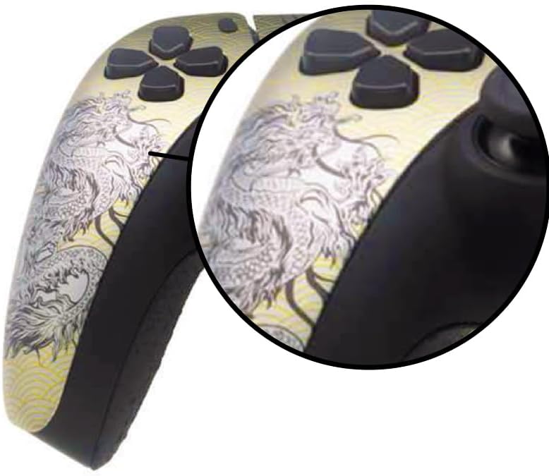 Dragon Front Back Faceplate Housing & Custom Touch Pad Cover with Screws Tools for PS5 Game Controller Shells Kit
