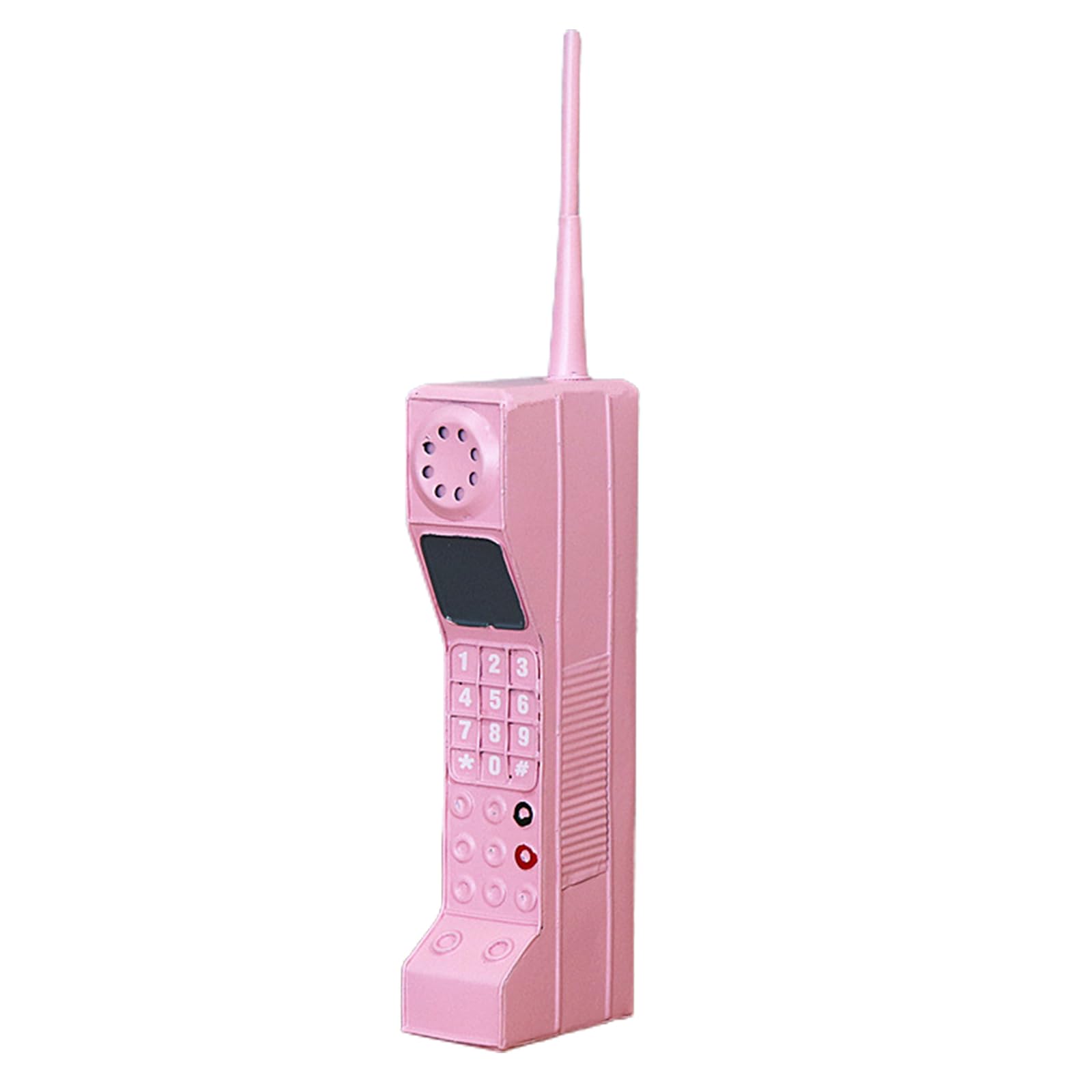 Higyee Pink 80S 90S Retro Mobile Phone - Retro Brick Cell Phone Ornament | Vintage Brick Mobile Phone Model Decorations | Simulation Photographic Props For Decorations