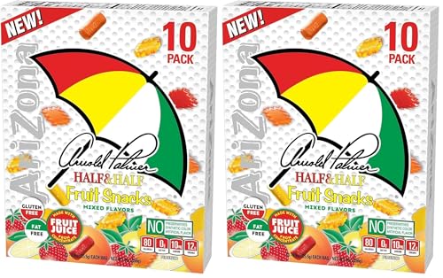 AriZona Iced Tea Fruit Snacks, Arnold Palmer - 0.9 oz, 10 count Box (Pack of 2)