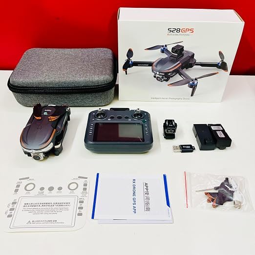 Image of S28 GPS Camera Drone | Foldable Quadcopter with HD Camera, GPS Auto Return, Follow Me Mode & Brushless Motors | Remote Control Drone
