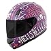 Speed and Strength SS700 Hell?s Belles  A.T.P.A. Shell Helmet Matte Purple/Cream, X-Large