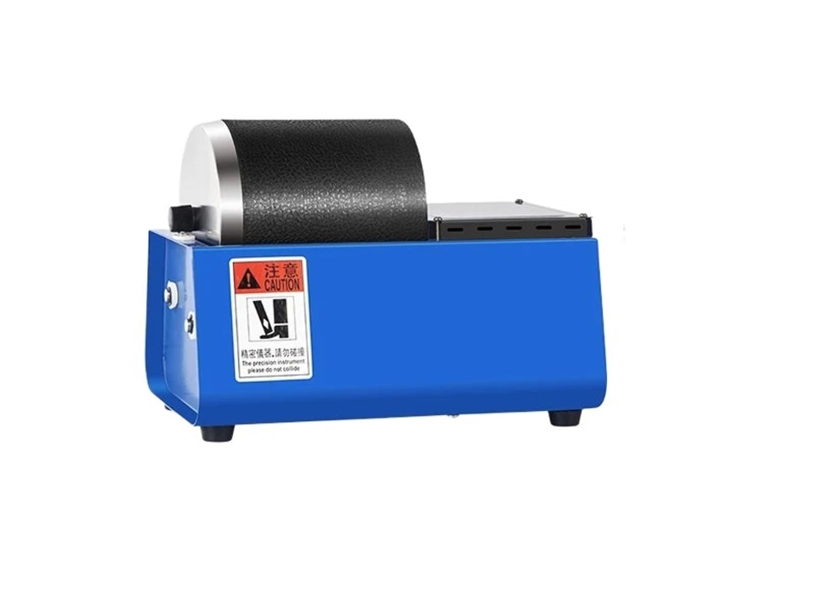 JVDDI Rubber Drum Polishing Machine Gold And Silver Jewellery Jade Metal Stationery Grinding Household Small Grinding Roller(Blu)