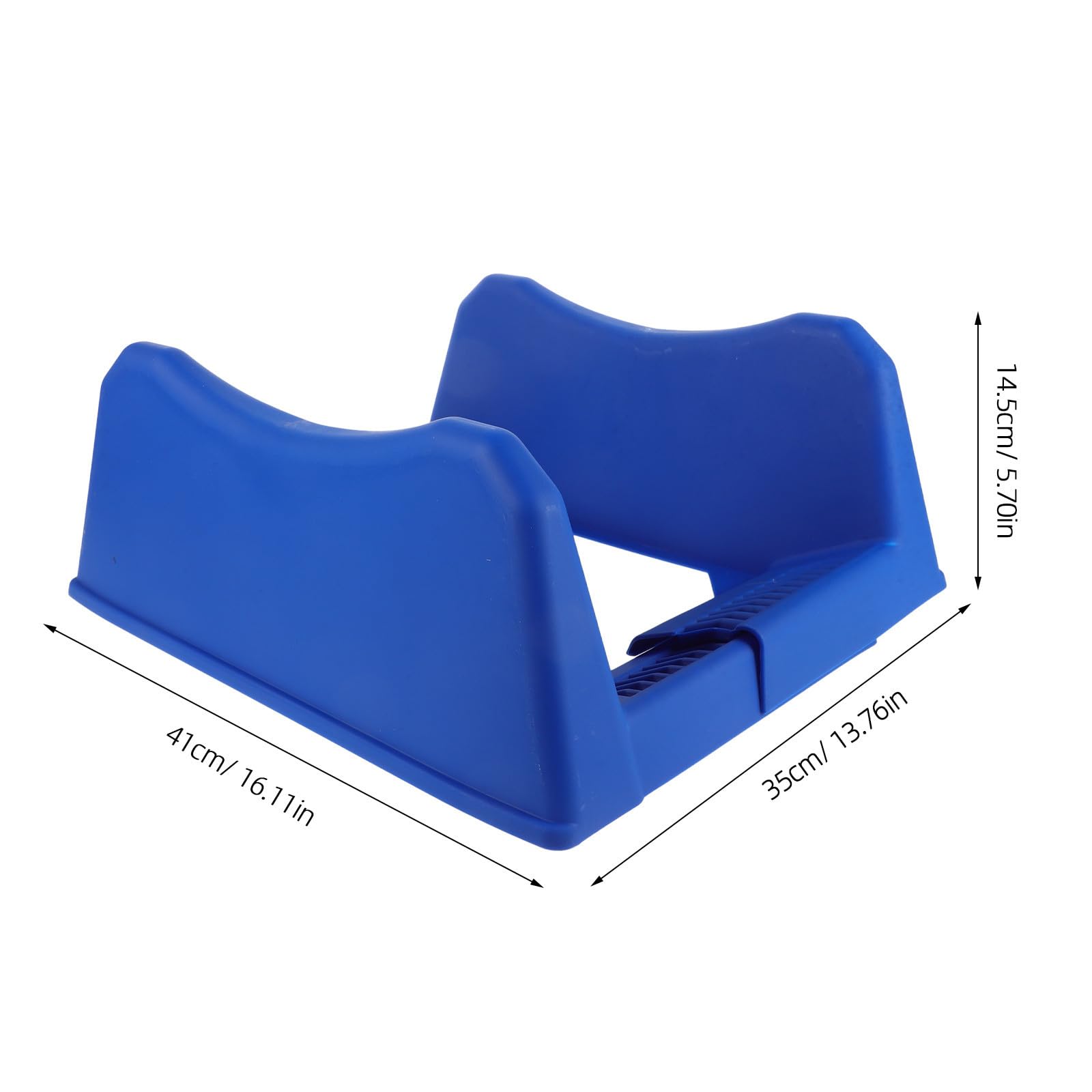 Rastrelliera Porta Pneumatici Blu con Base Mozzo Ruota, Supporto Espositore in Plastico per Uso Domestico e Garage, Soluzione Pratica per Stoccaggio e Esposizione