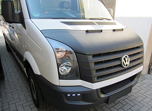Hood Bra Front End Nose Mask Compatible with VW Volkswagen Crafter 2006-2016 Bonnet Bra STONEGUARD Protector Tuning