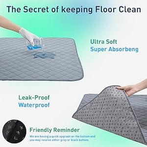 Eterish reusable washable pee pads for dogs largeextra large 36 x 41 2 pack absorbent pet puppy dog training pads non slip waterproof whelping potty pads for dogs leak proof   cucciolini doodles