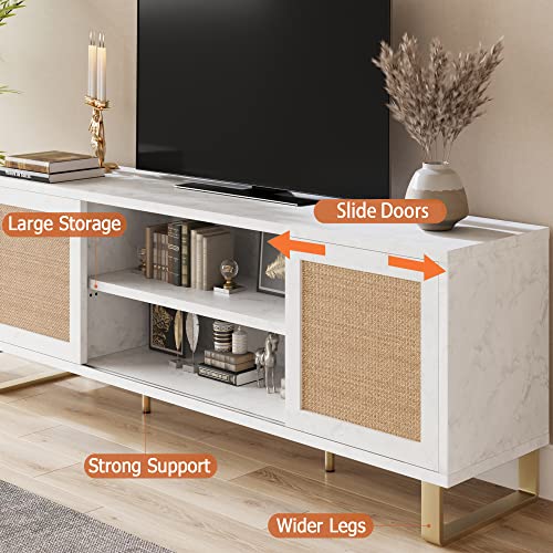 Amyove Tv Stand, White #TOP3