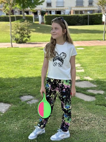 Image of Arshiner Girls Clothes 2 Piece Summer Outfits Drop Shoulder Top Pullover Sweatpants Jogger Set Sweatsuits Tracksuits 6-14Y