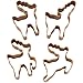 Wilton 4-Piece Christmas Reindeer Metal Cookie Cutter Set, Small