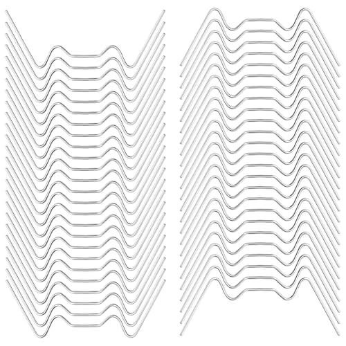 100 pcs Greenhouse Glass Clips, Green House Clips for Glass Pans, Garden Greenhouse Glazing Fixing Clips, Stainless Steel Glazing Clips for Glass House Panels(100 W Glazing Clips)