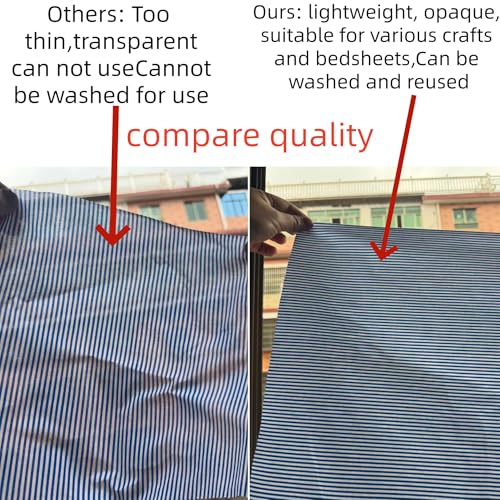 Image of 9.8 inch*9.8 inch(25cm*25cm) Cotton Fabric DIY Making Supplies Quilting Patchwork Fabric Fat Quarter Bundles DIY for Quilting Cotton Patchwork Cushions (Blue, 9.8 inch x 9.8 inch)