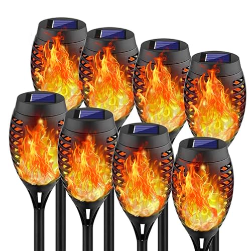 Swingers Solar Lights Outdoor,Solar Torch Lights with Flickering Flame,Waterproof Outdoor Garden...