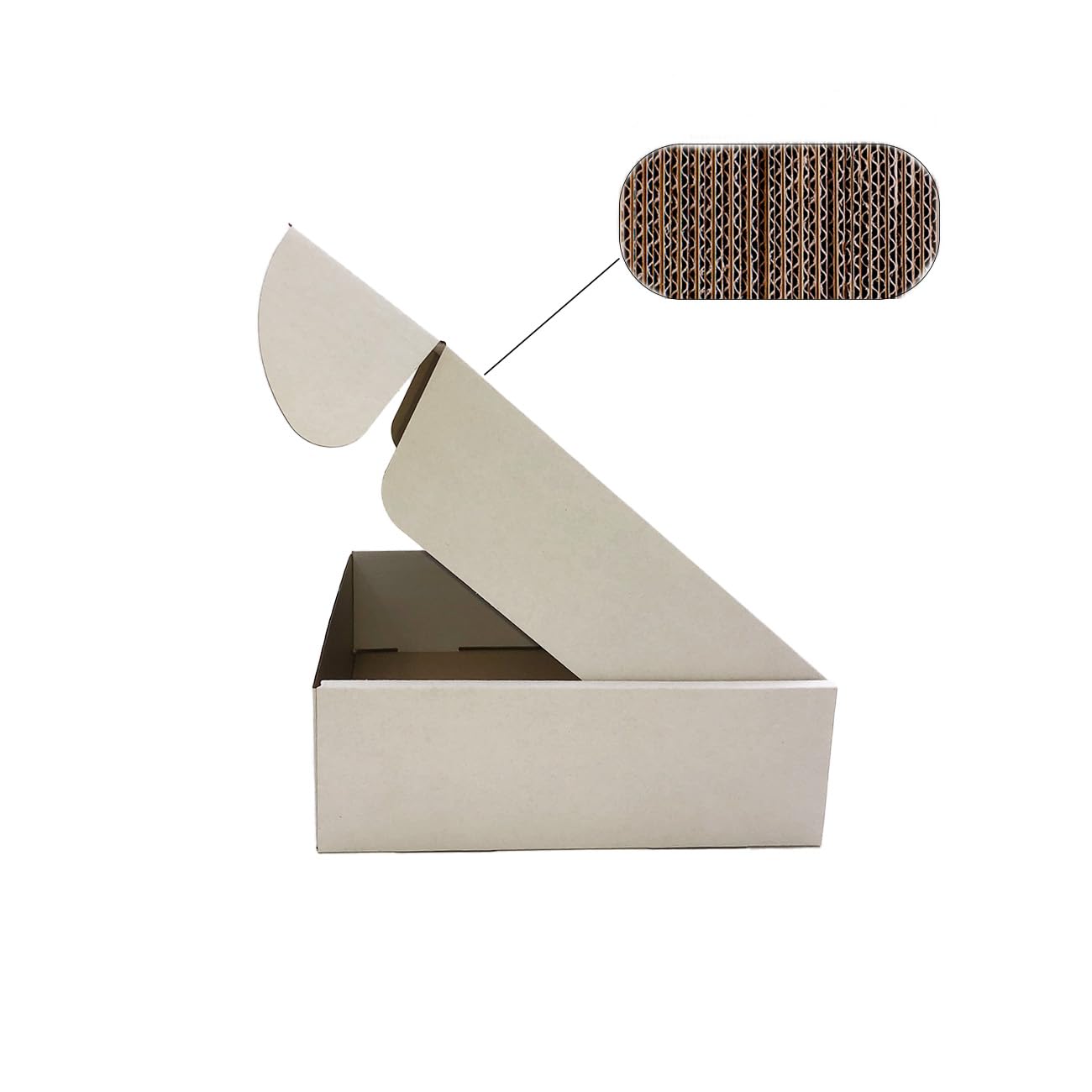 Confezione da 25 scatole di spedizione in cartone ondulato bianco per spedizione, lettere, piccole imprese, regali, confezioni artigianali, regali, prodotti di formato digest (28 x 22,9 x 7,6