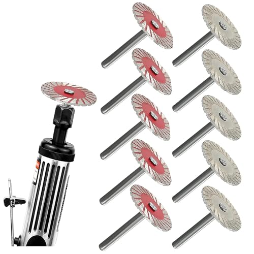 10PCS Stone Carving 40mm Diamond Turbo Mini Engraving Saw Blades, Metal Cutting Wheel Diamond Saw Blades Disk Cutting Turbo Disc, Carving Blades for Granite Marble Ceramic Porcelain Tile -  diamond-blades, 445225451