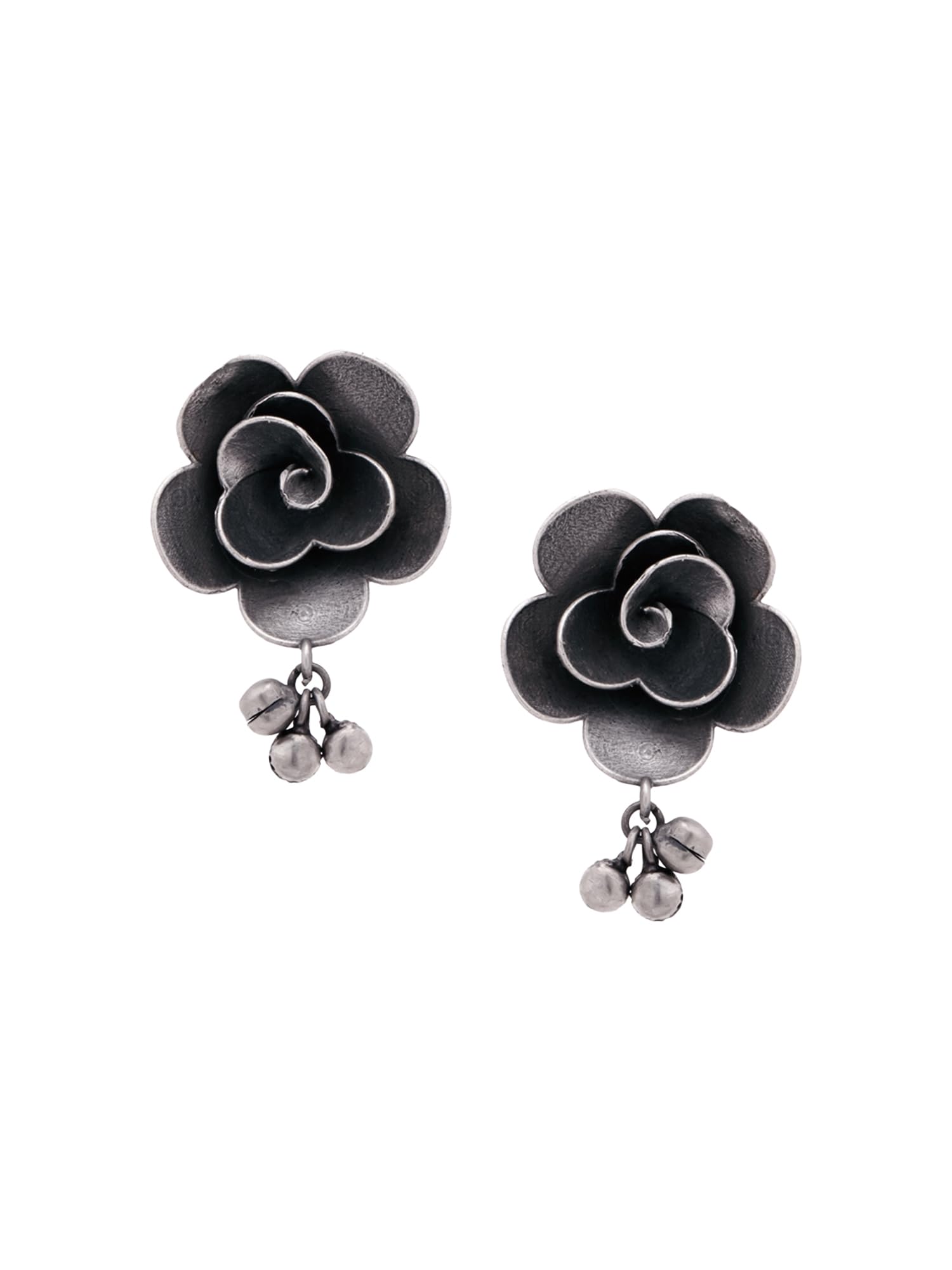 Yellow Chimes Stud Earrings for Women Girls Silver Oxidised Studs Earrings | Floral Shaped Traditional Silver Oxidised Plated Stud Earrings | Birthday Gift For Girls Anniversary Gift for Wife (B0D95S4KQP) Amazon Price History, Amazon Price Tracker