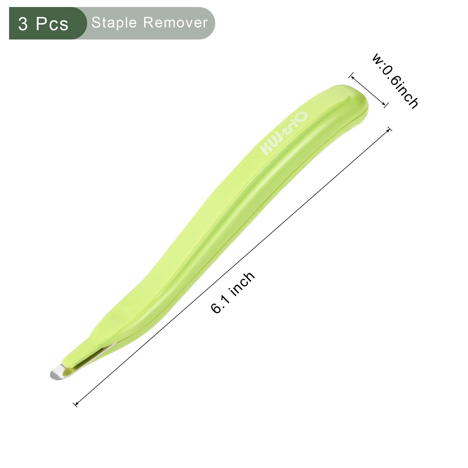 YOKIVE 3 Pcs Staple Remover, Office Magnetic Stapler Puller, Green - Image 2