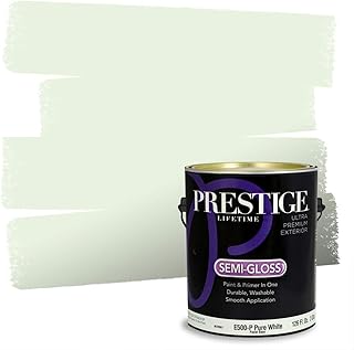 PRESTIGE Paints Exterior Paint and Primer in One, 1 Gallon, Semi-Gloss, ...