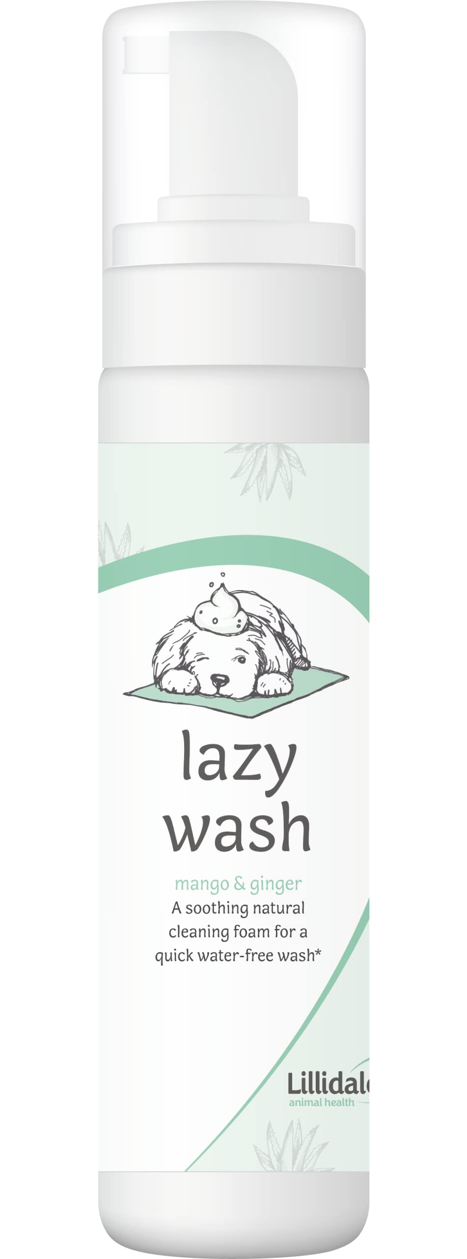 Lillidale Natural Grooming Lazy Wash Dry Dog Shampoo For Dogs That Need A Clean On The Go. Conditioning Mousse For Dogs. Contains Aloe Vera, Lemon Extract and Provitamin B5. Ginger and Mango Fragrance