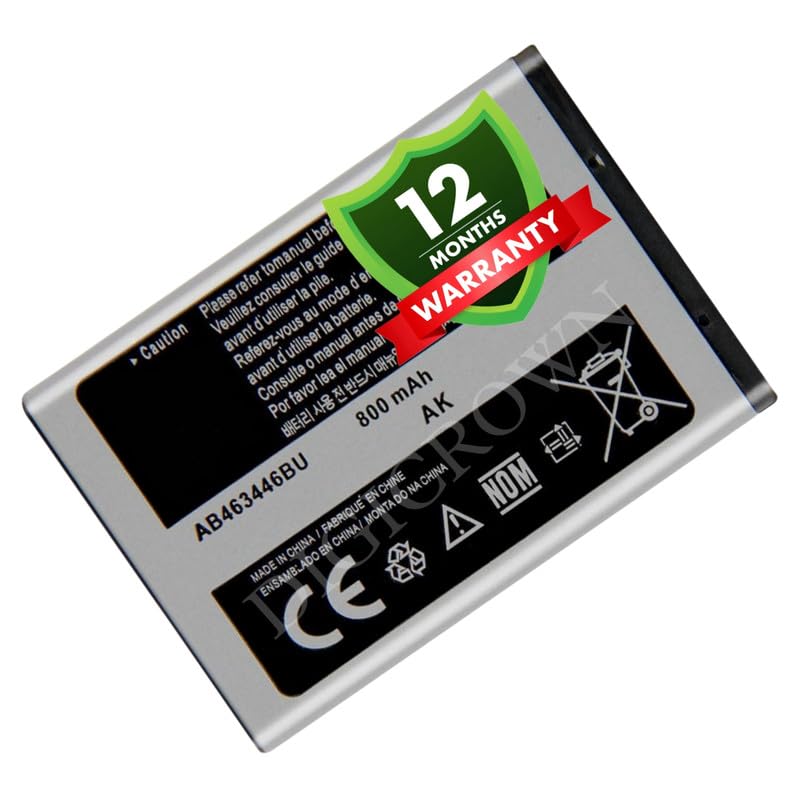 Image of Original AB463446BN Battery Compatible for Samsung Guru X200 GT-E1200Y C512 X208 1258 1250 S3030 E3100 S5150 X210 X160 S208 F519 - (800mAh) - 1 Year Warranty DF7