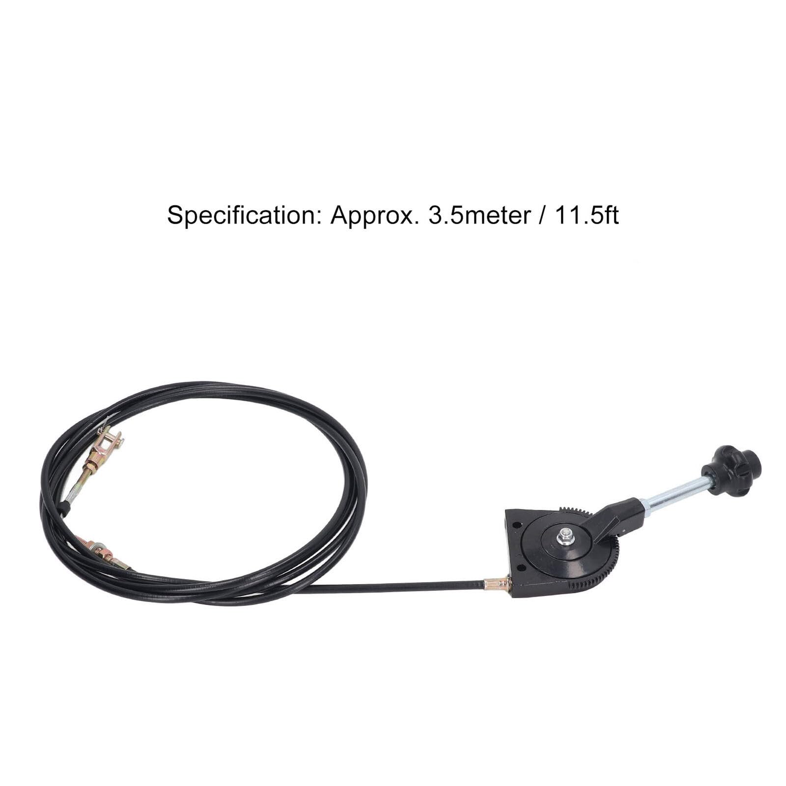 Cable de acelerador manual para excavadora, 2,5/3//3,5/4 m, cable de control del acelerador de excavadora, piezas de equipo pesado para excavadora, mezcladora (3,5 m)
