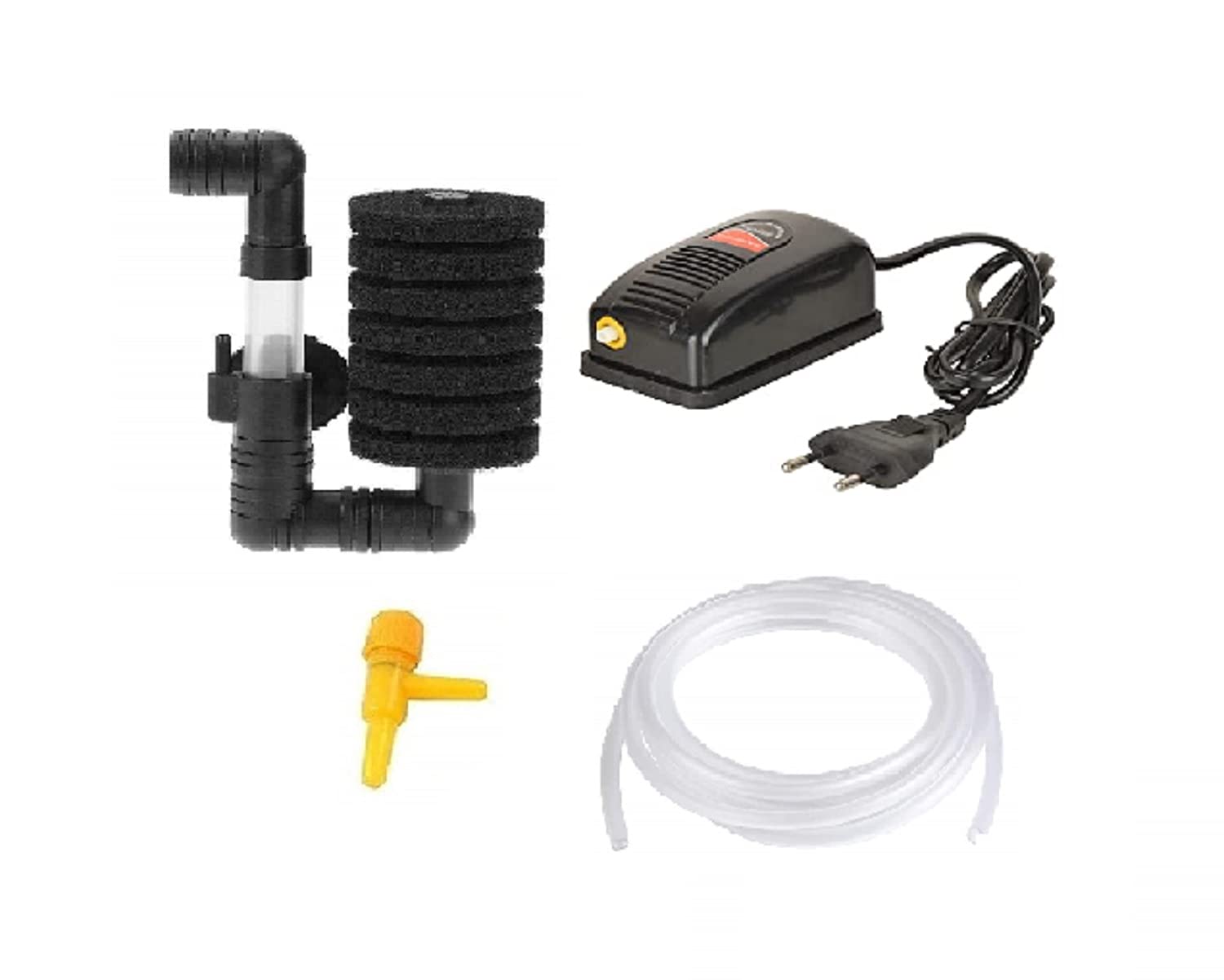 PREMIER PLANTS Aquarium Air Pump (RS 180) Single Nozzle with Bio-Sponge Hang on Filter (XY-2830) with 3 Meter Air Tube and 1 Air Controller for Beginner Planted Aquarium kit (B09BR3B2PZ) Amazon Price History, Amazon Price Tracker