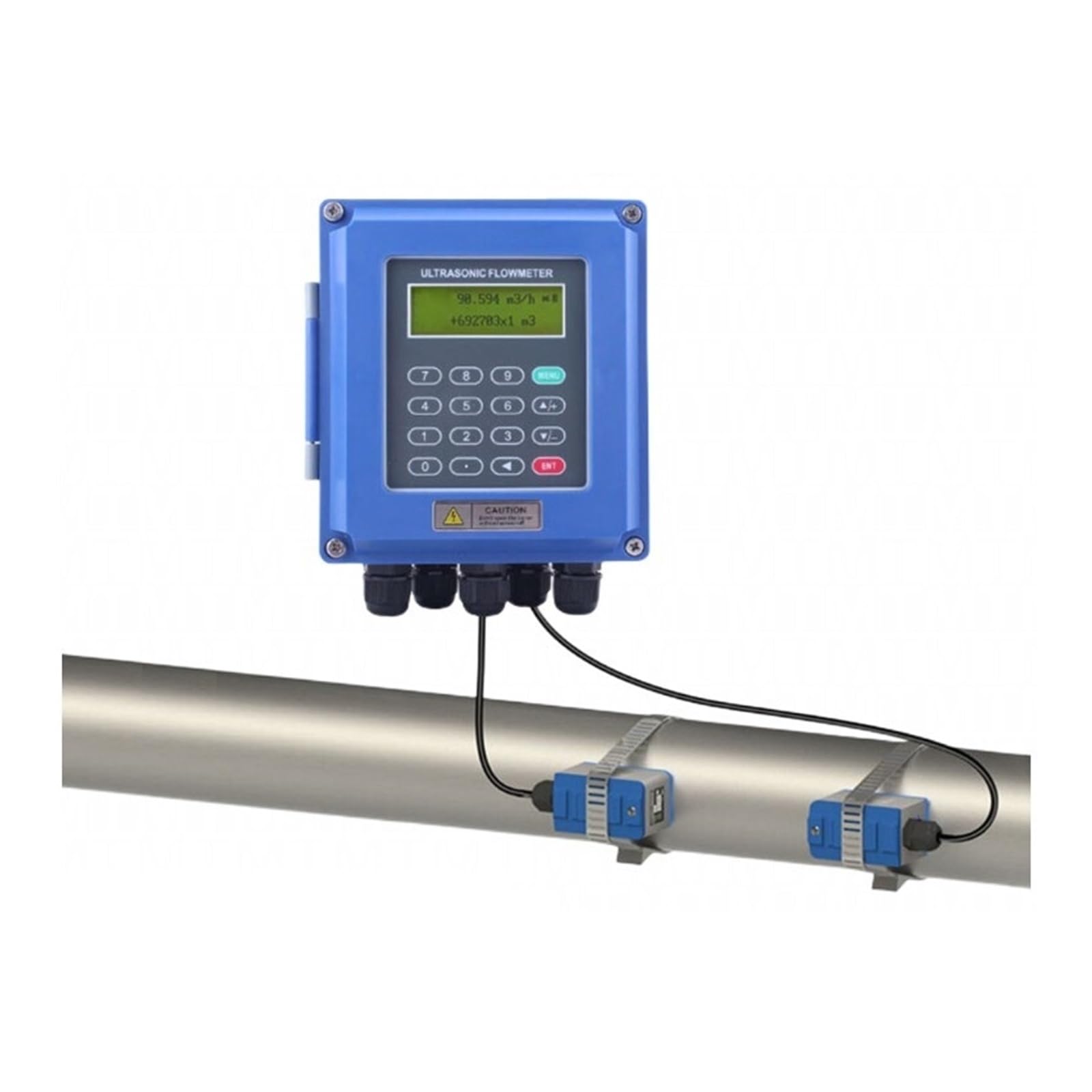 Contador de Agua, Medidor De Flujo Ultrasónico Medidor De Flujo Digital Fuente De Alimentación For Medición De Tuberías De Agua, Aceite Y Líquido 4-20 MA RS485 , para uso doméstico en el jardín(DN300-