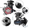 Afranti Updated 80cc Bicycle Engine Kit 2 Stroke Motorized Bike Motor Kit for 26" to 28" Bicycles Petrol Gas Powered Bicycle Motor Kit Upgrade with Digital Speedometer #4