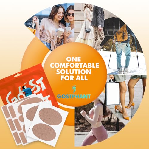 Image of Moleskin for Blisters, Adhesive Moleskin Padding, Multi-Shaped Moleskin Pads for Shoes, Toes, Heel | Blister Prevention and Reduce Friction - 20 Sheets (130 Pieces Total)