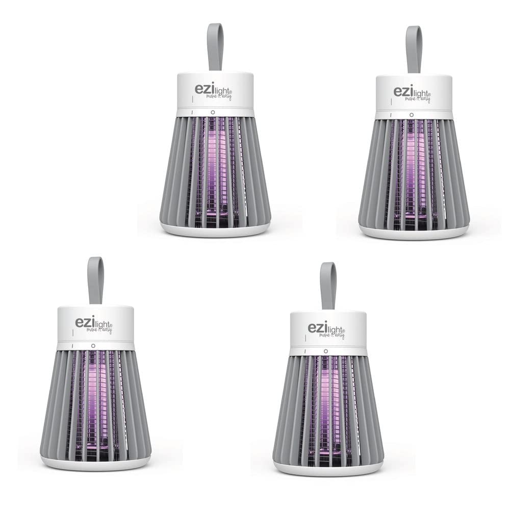 Lampe anti-moustique nomade EZIlight Mosquito Stop MS20 lot de 4 sans produit chimique