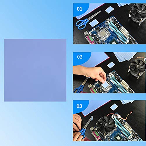 Thermal Pad,100X100X1Mm 6W/M.k Thermal Conductivity,With Good Efficient Heat Dissipation Performance,For Laptop Heatsink/Cpu/Gpu/Ssd/Ic/Led Cooler #TOP3