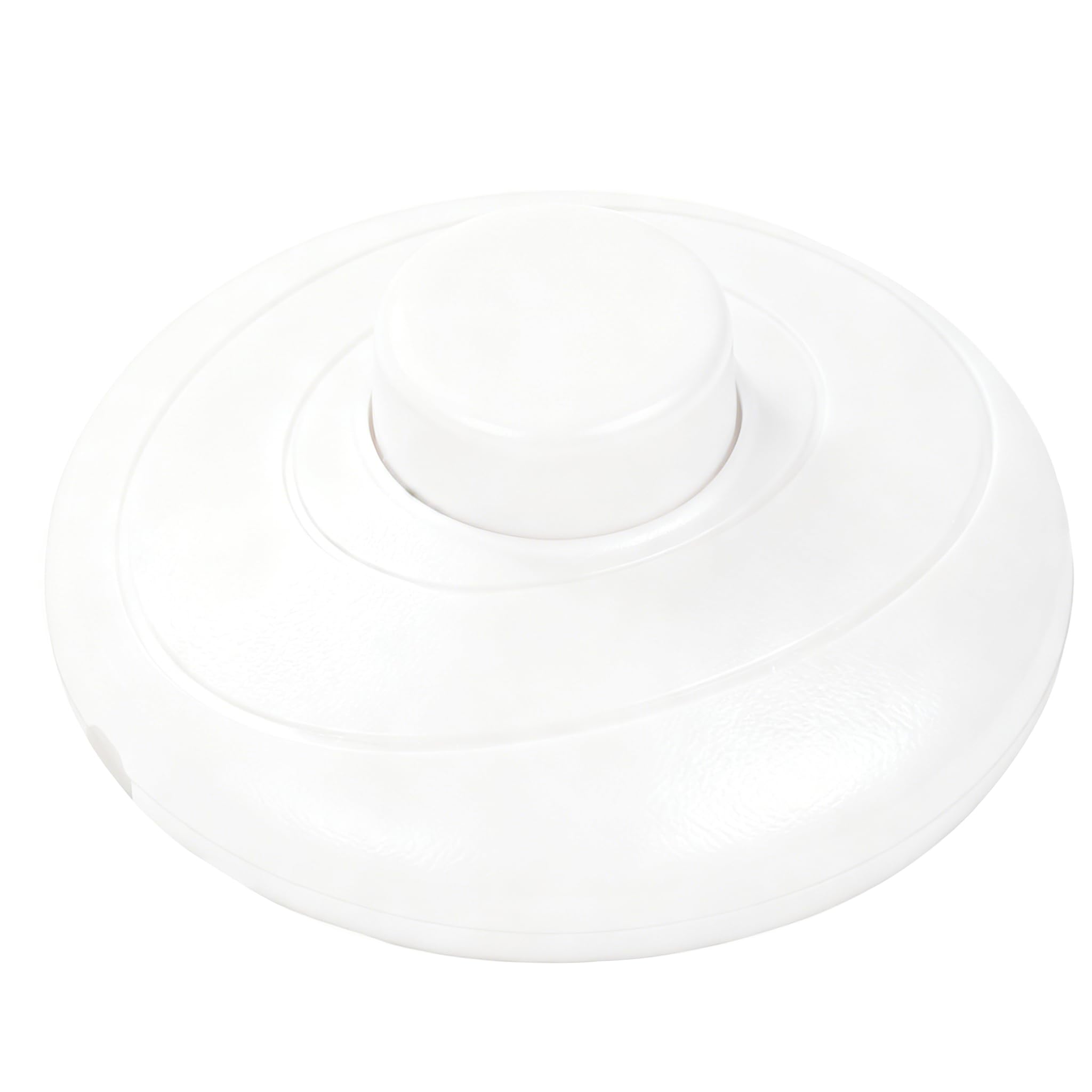 Powice Włącznik nożny, okrągły, biały, 3 A, 250 V, lampa stojąca, przełącznik pedału