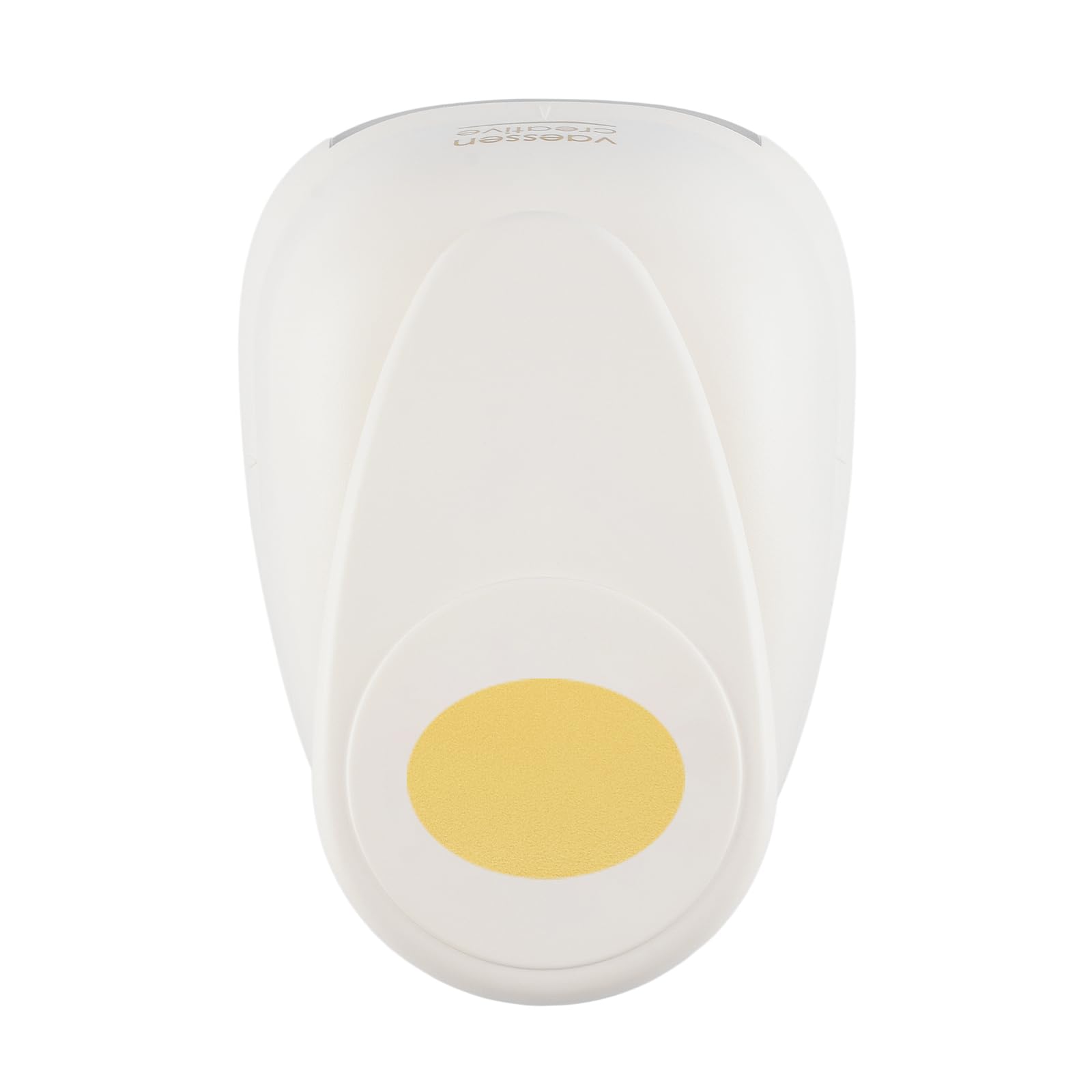 Vaessen Creative Craft Paper Punch - Oval - 4,6 x 6,3 cm - Circle Cutter for Crafting and Card Making, White/Pink