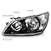 AmeriLite for 2001-2005 Lexus IS300 Projector Black OE Type Replacement Headlights Assembly Set - Passenger and Driver Side