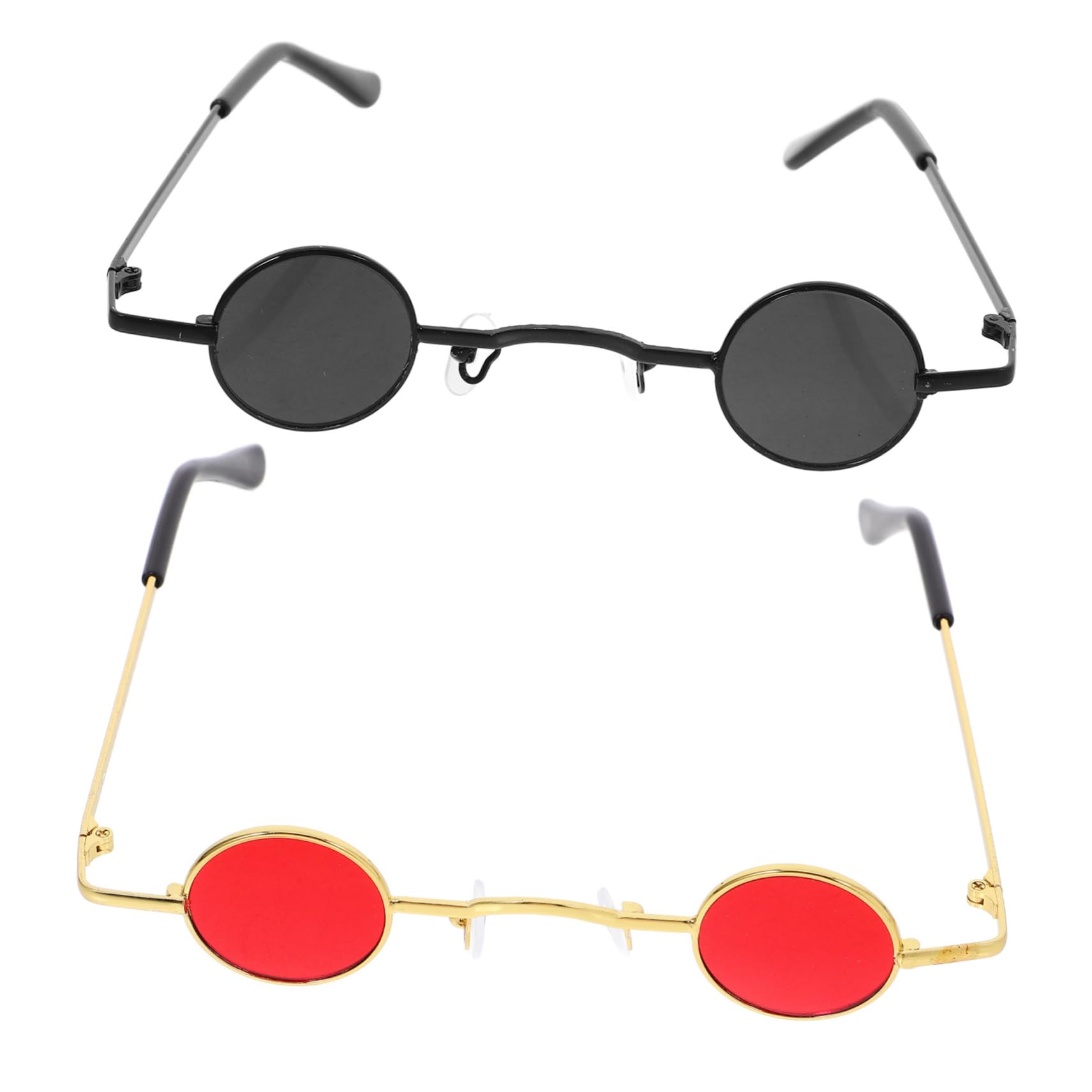 10pezzi Occhiali Sole Retro Tondi Da Design Vintage Per Feste e Cosplay Leggeri e Compatti Per Uso Quotidiano
