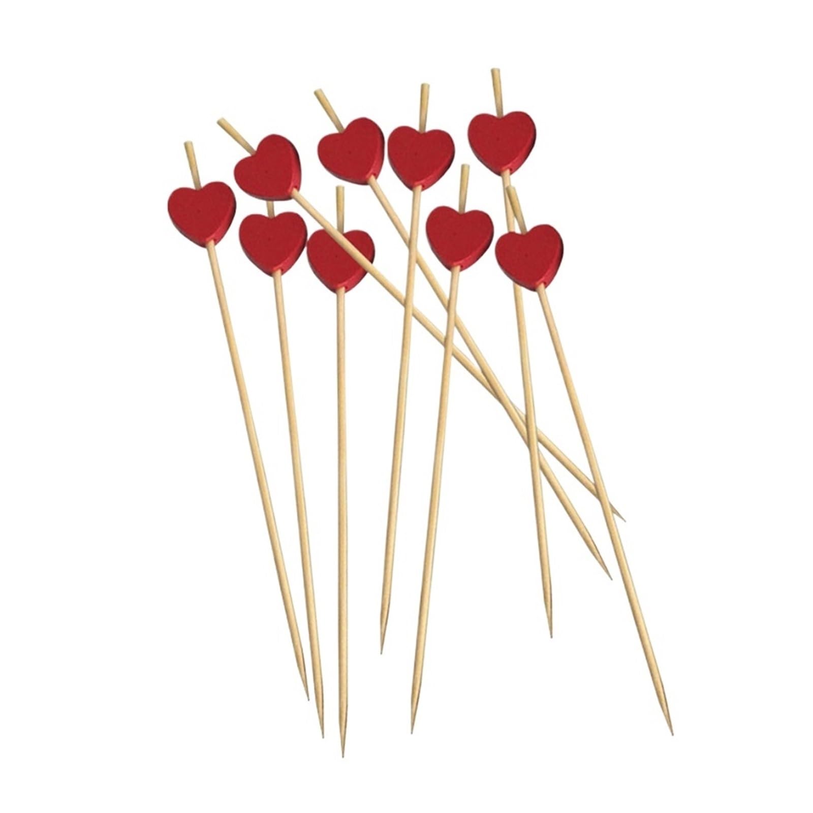WZPTLKIBAD Bamboo Skewer Sticks, 9&12cm Party Food Picks