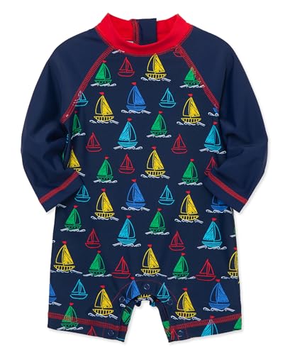 Little Me Clothes for Baby Boys' Long Sleeve Full Coverage Rash Guard Suit, 6-24 Months2