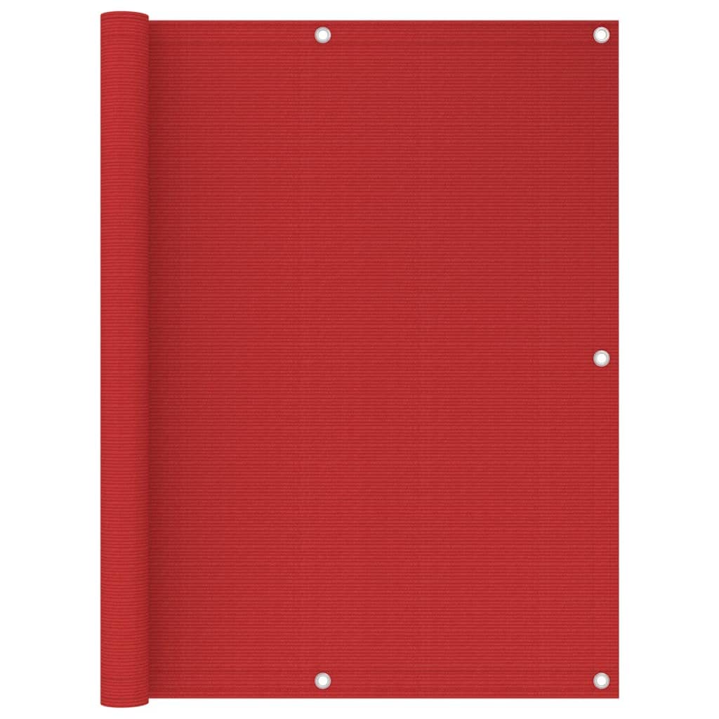 Écran de balcon rouge en PEHD protection solaire et brise-vue de terrasse