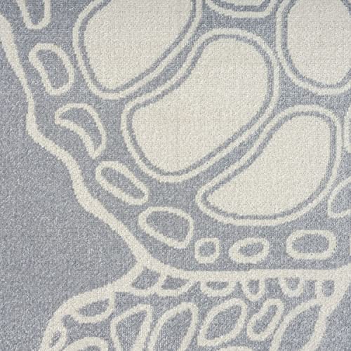 Home Dynamix Marine Sea Turtle Coastal Animal Indoor/Outdoor Area Rug, Grey/Ivory, 7'10"x10'2" - Image 5