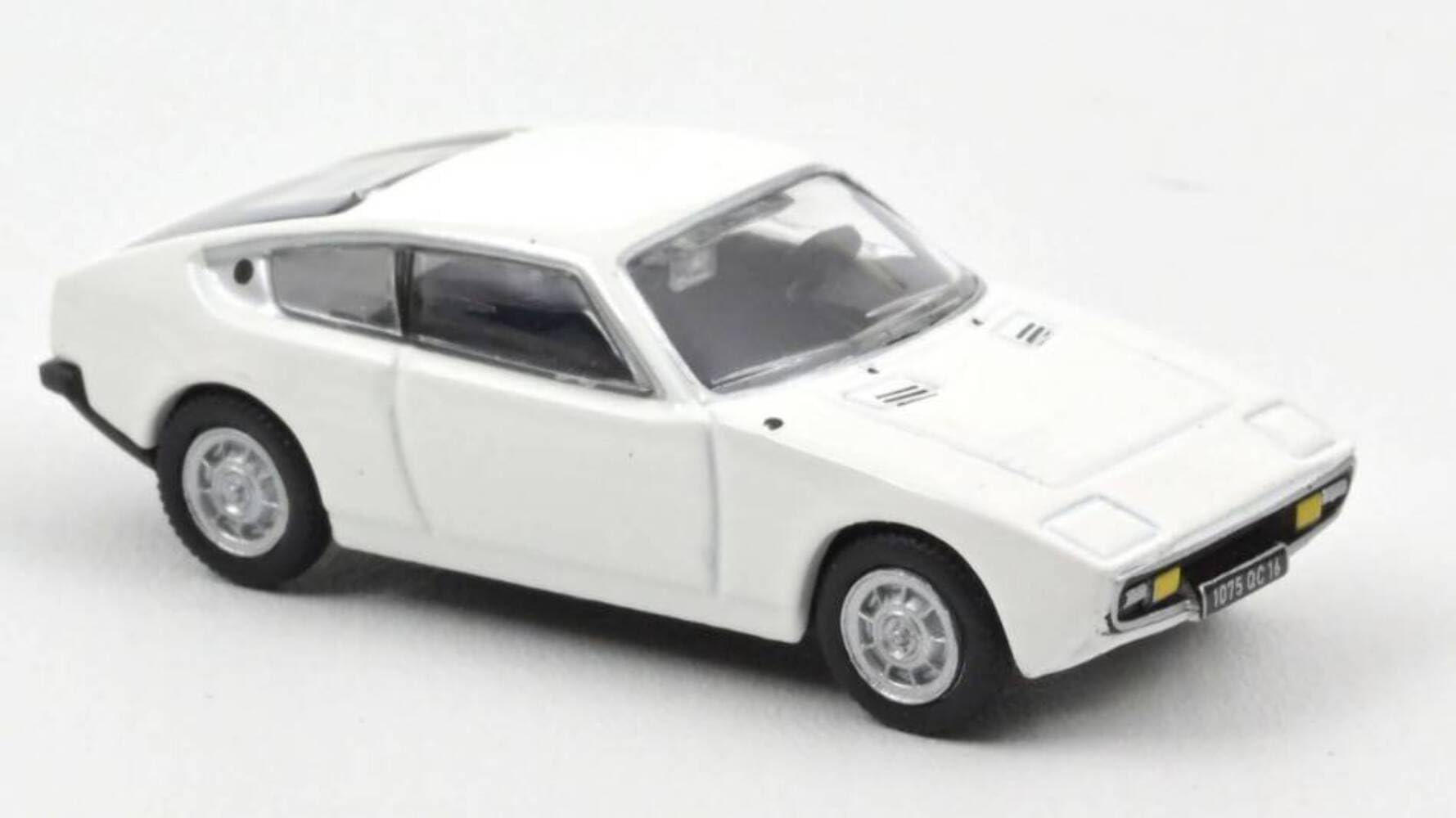 Norev- Matra Simca Bagheera 1975 Neved White 1/87 Miniaturowy, 574118