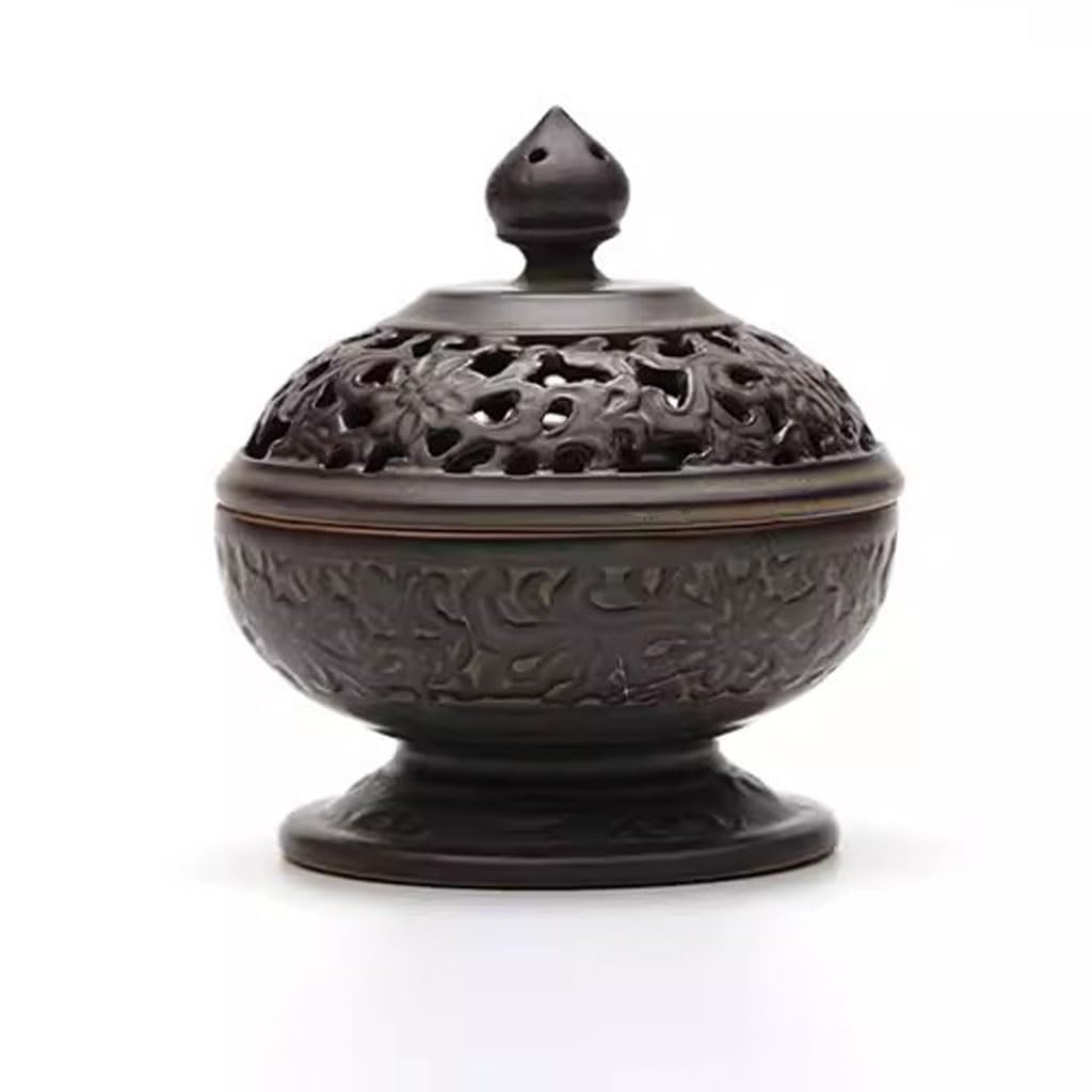 Incense Holder Base Retro Ceramic Incense Burner Household Aromatherapy Indoor Sandalwood Ornaments Study Room Agarwood