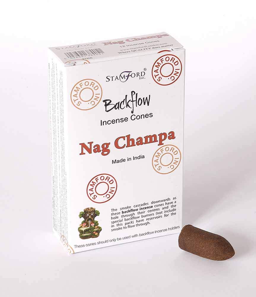 Backflow Cones Stamford Nag Champa Pack Of 12 Cones