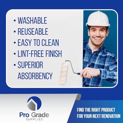 Pro Grade - Paint Roller Covers - 1/2 X 9 Inch Microfiber 5 Pack - Image 6